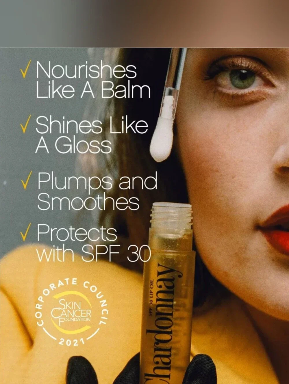 5/$25 or Free Gift: Vacation Chardonnay SPF 30 Lip Oil